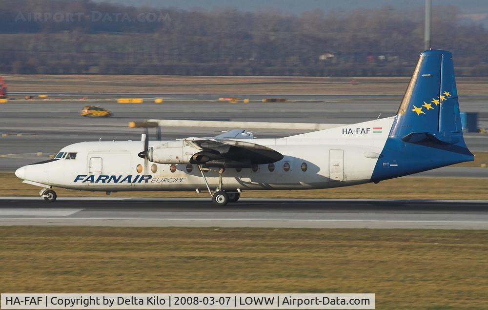 HA-FAF, 1982 Fokker F-27-500 Friendship C/N 10632, FARNAIR Fokker 27-500 Friendship