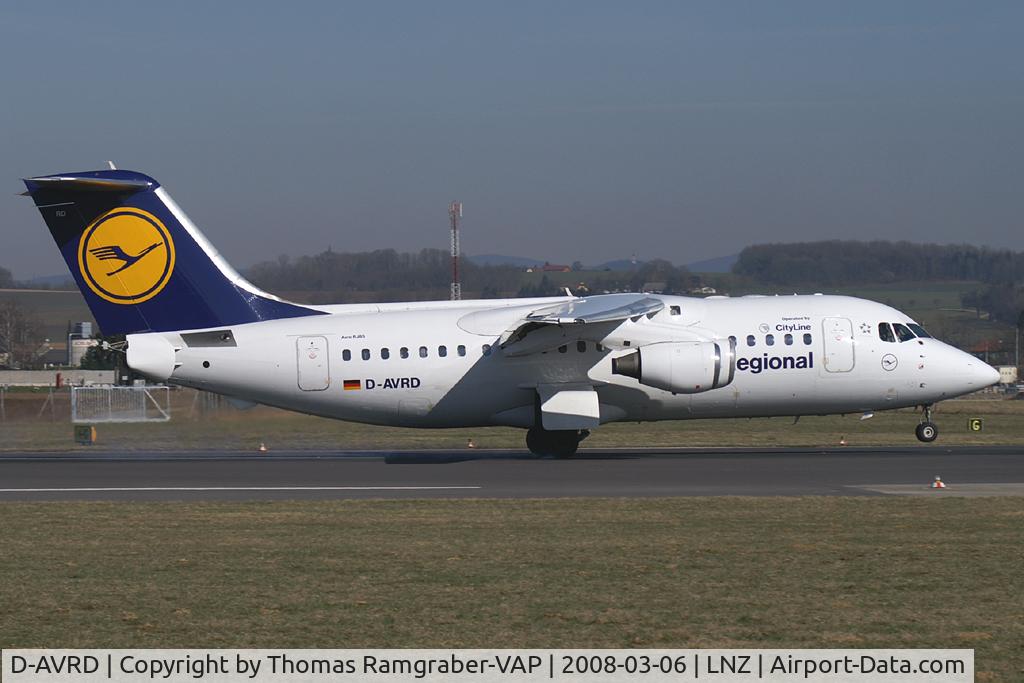 D-AVRD, 1995 British Aerospace Avro 146-RJ85 C/N E.2257, Lufthansa BAe 146