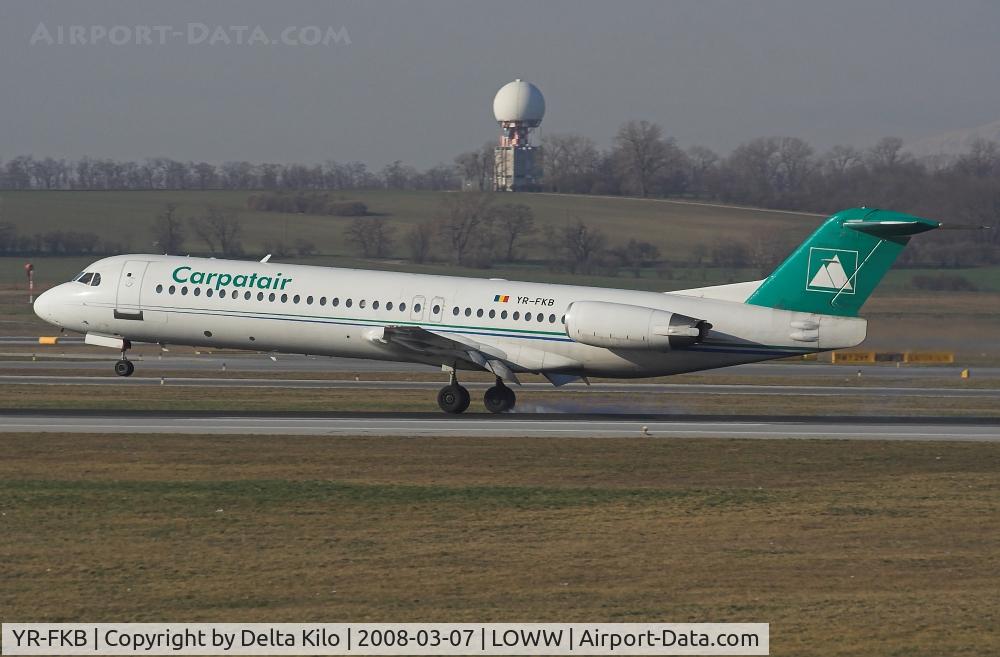 YR-FKB, 1991 Fokker 100 (F-28-0100) C/N 11369, CARPATAIR Fokker 28-0100