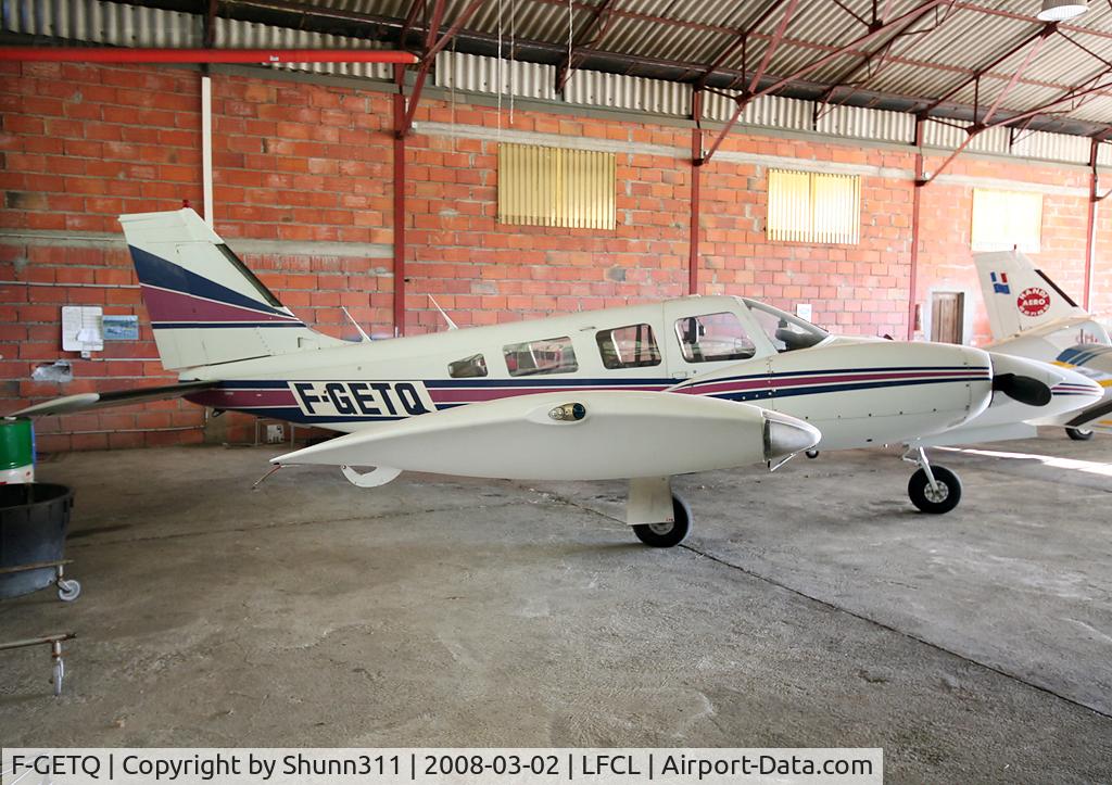 F-GETQ, Piper PA-34-200T C/N 34-7870437, Inside a hangard @ LFCL...