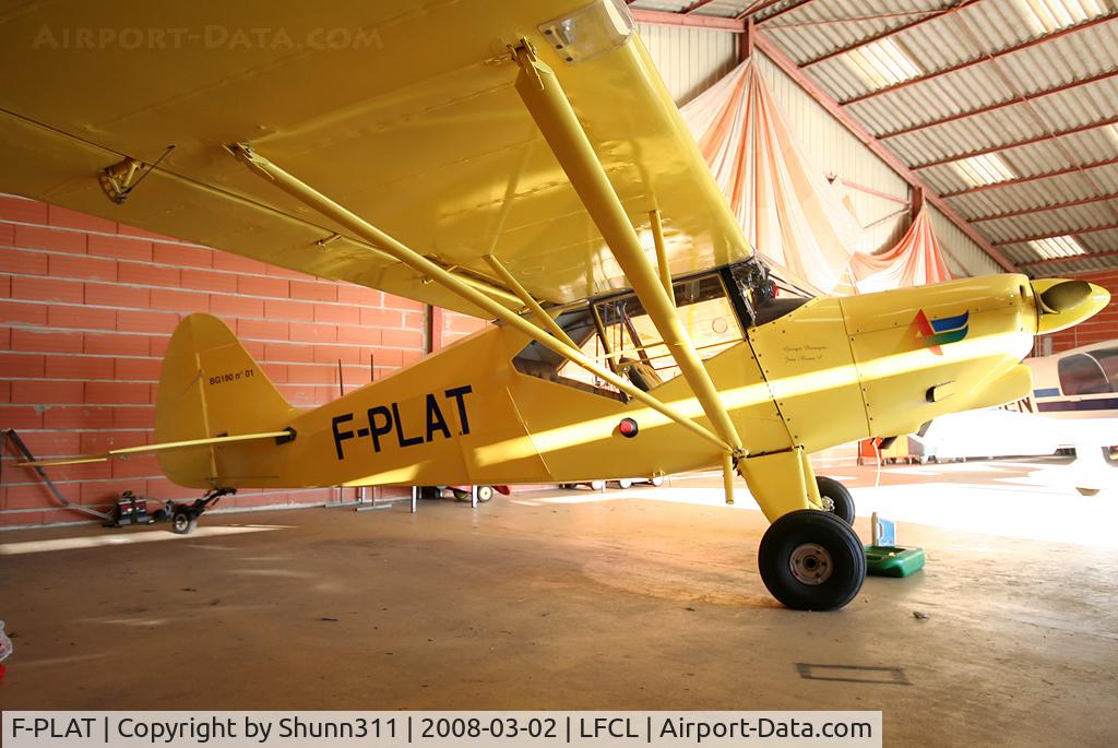 F-PLAT, Berge BG-180 C/N 1, Parked inside a hangard @ LFCL