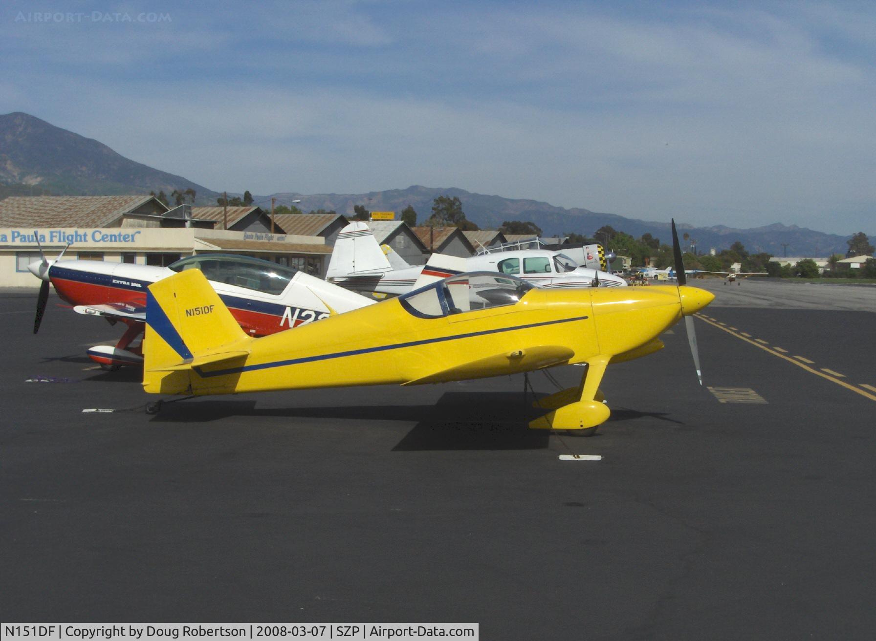 N151DF, 1992 Vans RV-6 C/N 20917, 1992 Wilson VAN's RV-6, Lycoming O-320