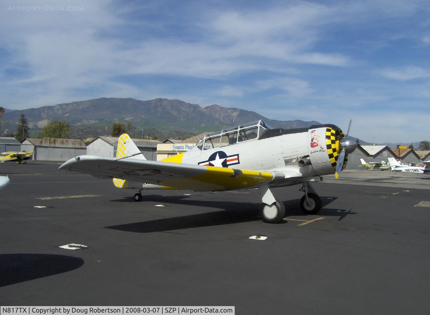 N817TX, 1942 North American AT-6D Texan C/N 88-18022 (42-86241), 1942 North American AT-6D TEXAN 'Problem Child', P&W R-1340 600 Hp