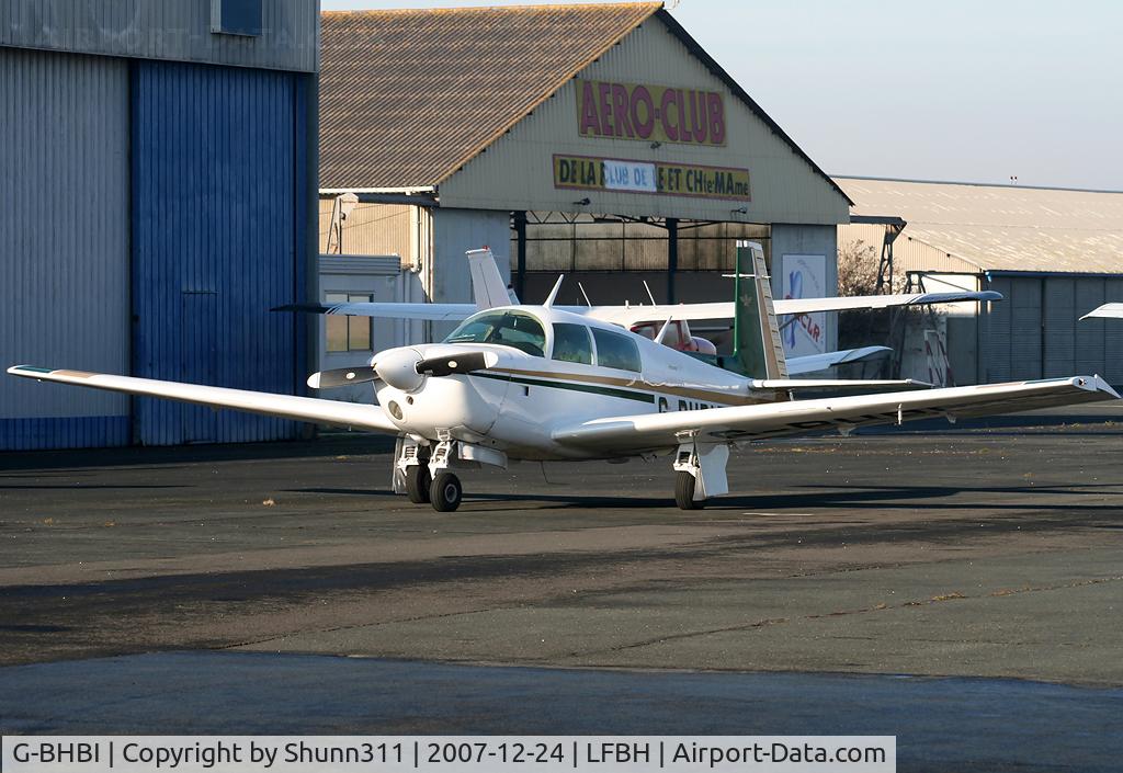G-BHBI, 1979 Mooney M20J 201 C/N 24-0842, Parked at the airport after overhaul...