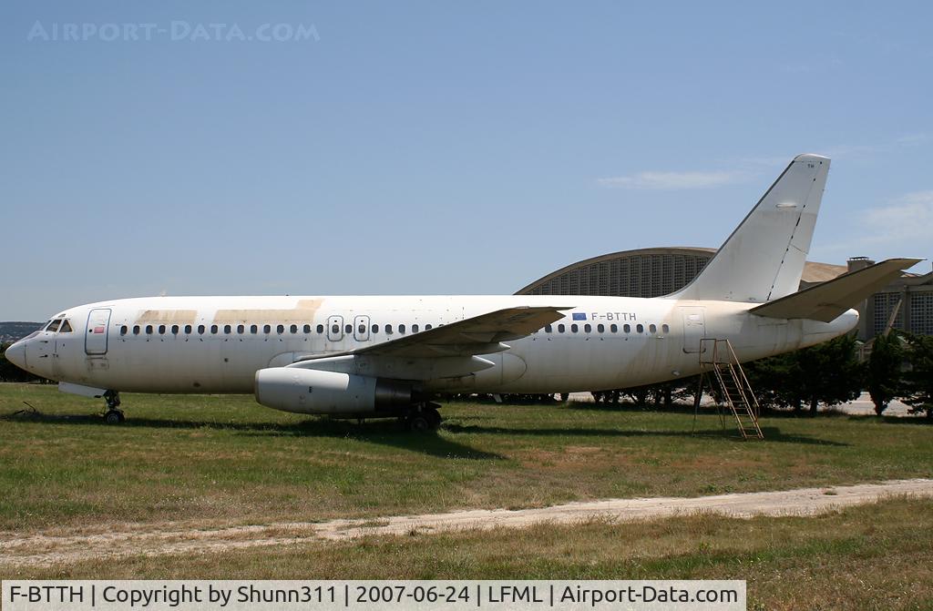 F-BTTH, 1975 Dassault Mercure 100 C/N 8, Now stored at MRS near Aeromecanics hangards in all white c/s...