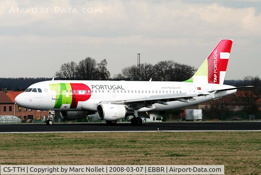 CS-TTH, 1998 Airbus A319-111 C/N 917, Landing at Brussels Airport