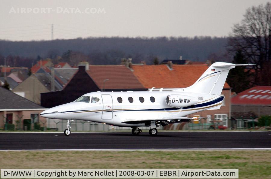D-IWWW, 2003 Raytheon 390 Premier I C/N RB-89, Landing at Brussels Airport