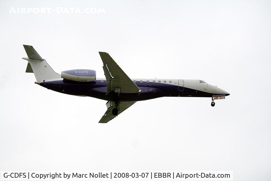 G-CDFS, 2001 Embraer ERJ-135ER (EMB-135ER) C/N 145431, Landing at Brussels Airport