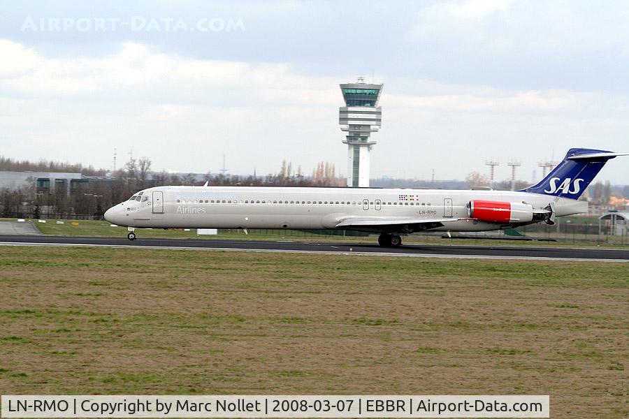 LN-RMO, 1991 McDonnell Douglas MD-81 (DC-9-81) C/N 53315, Landing at Brussels Airport