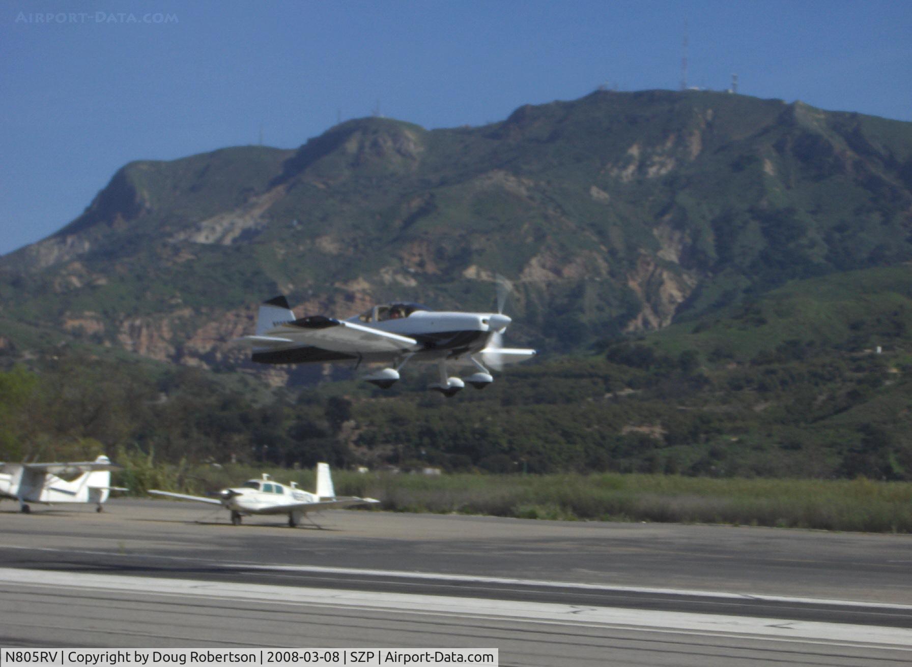 N805RV, 2007 Vans RV-6A C/N 25686, 2007 Dierenfield VAN's RV-6A, Lycoming Aero Sport IO-390-X 210 Hp, takeoff climb Rwy 22