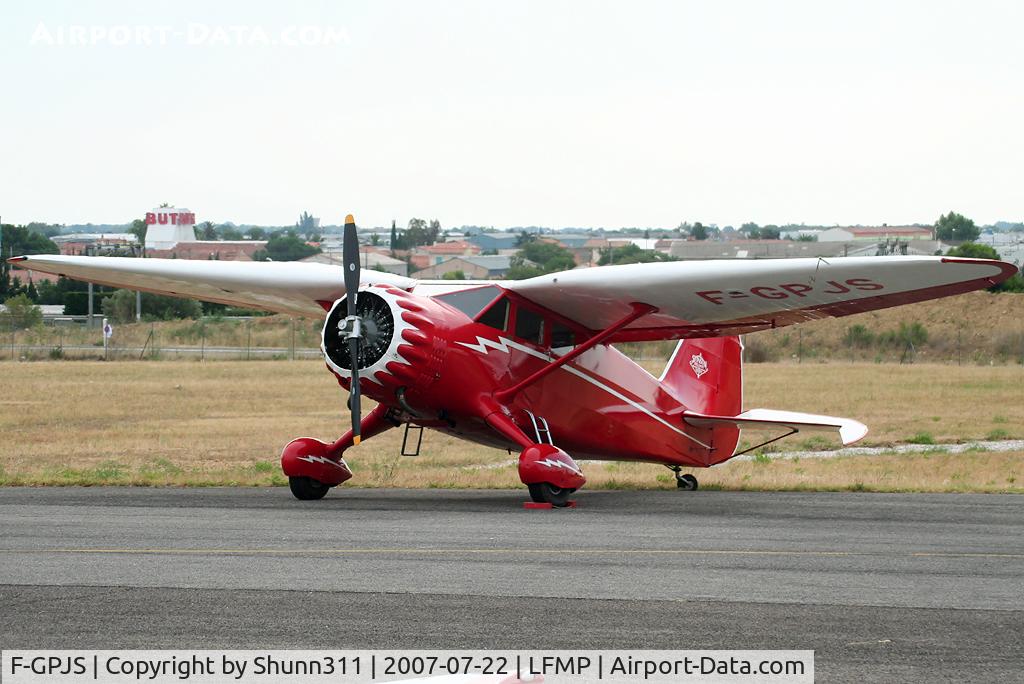 F-GPJS, 1937 Stinson SR-10C Reliant C/N 3-5846, Parked here during PGF Airshow 2007