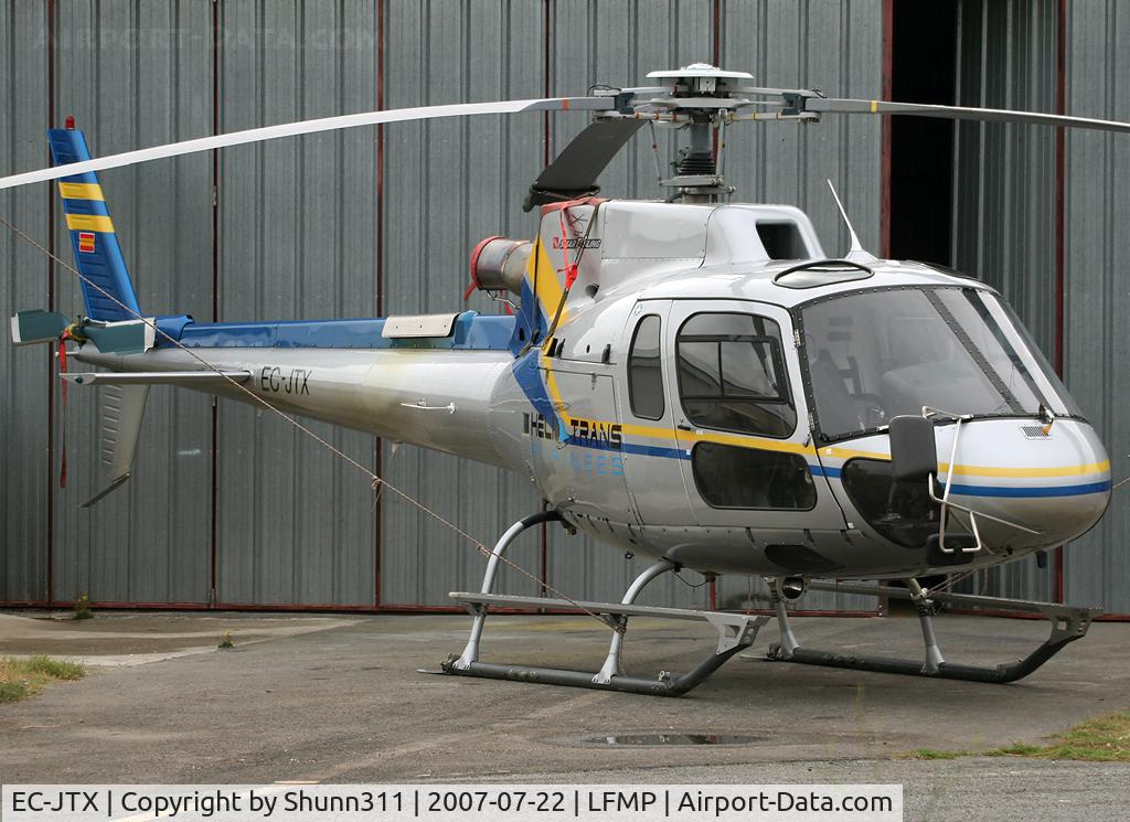 EC-JTX, 2002 Eurocopter AS-350B-3 Ecureuil Ecureuil C/N 3600, Parked here during PGF Airshow 2007