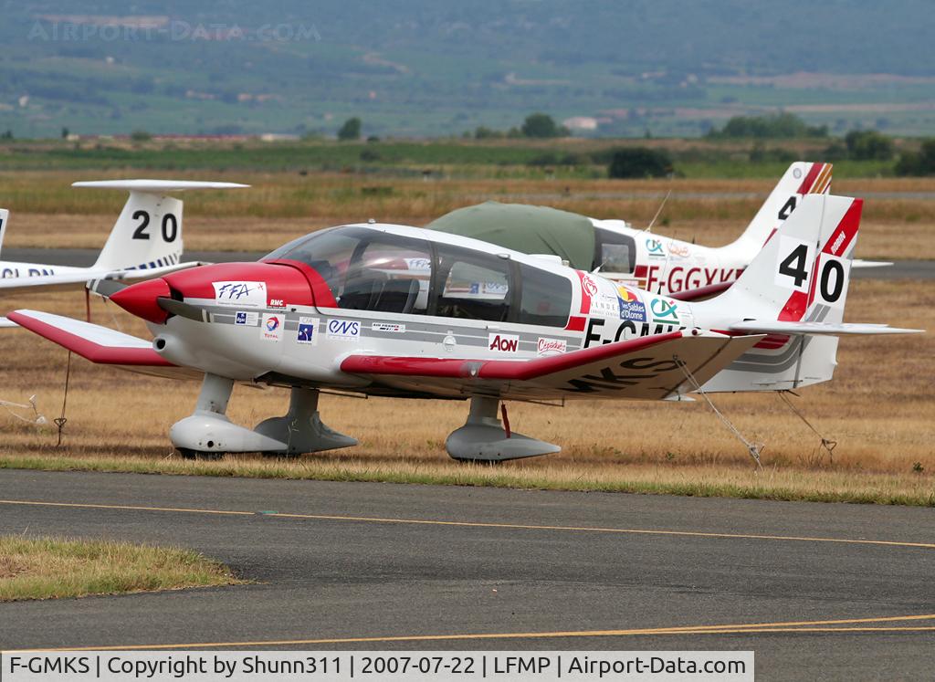 F-GMKS, Robin DR-400-120 C/N 2177, Parked here during Young Pilot Tour 2007...