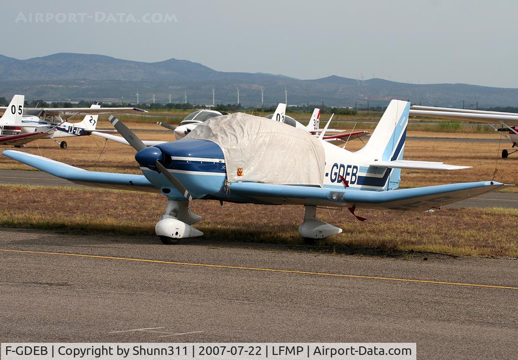 F-GDEB, Robin DR-400-180 Regent C/N 1532, Parked here during Young Pilot Tour 2007...
