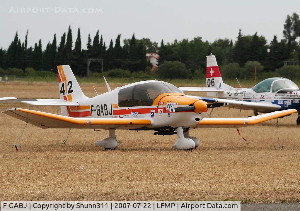 F-GABJ, Robin DR-400-108  Dauphin 2+2 C/N 1125, Parked here during Young Pilot Tour 2007...