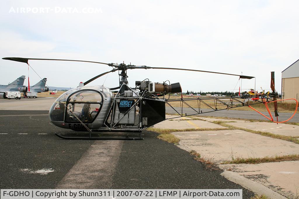 F-GDHO, Eurocopter SE-3130 Alouette II C/N 1891, Parked here...
