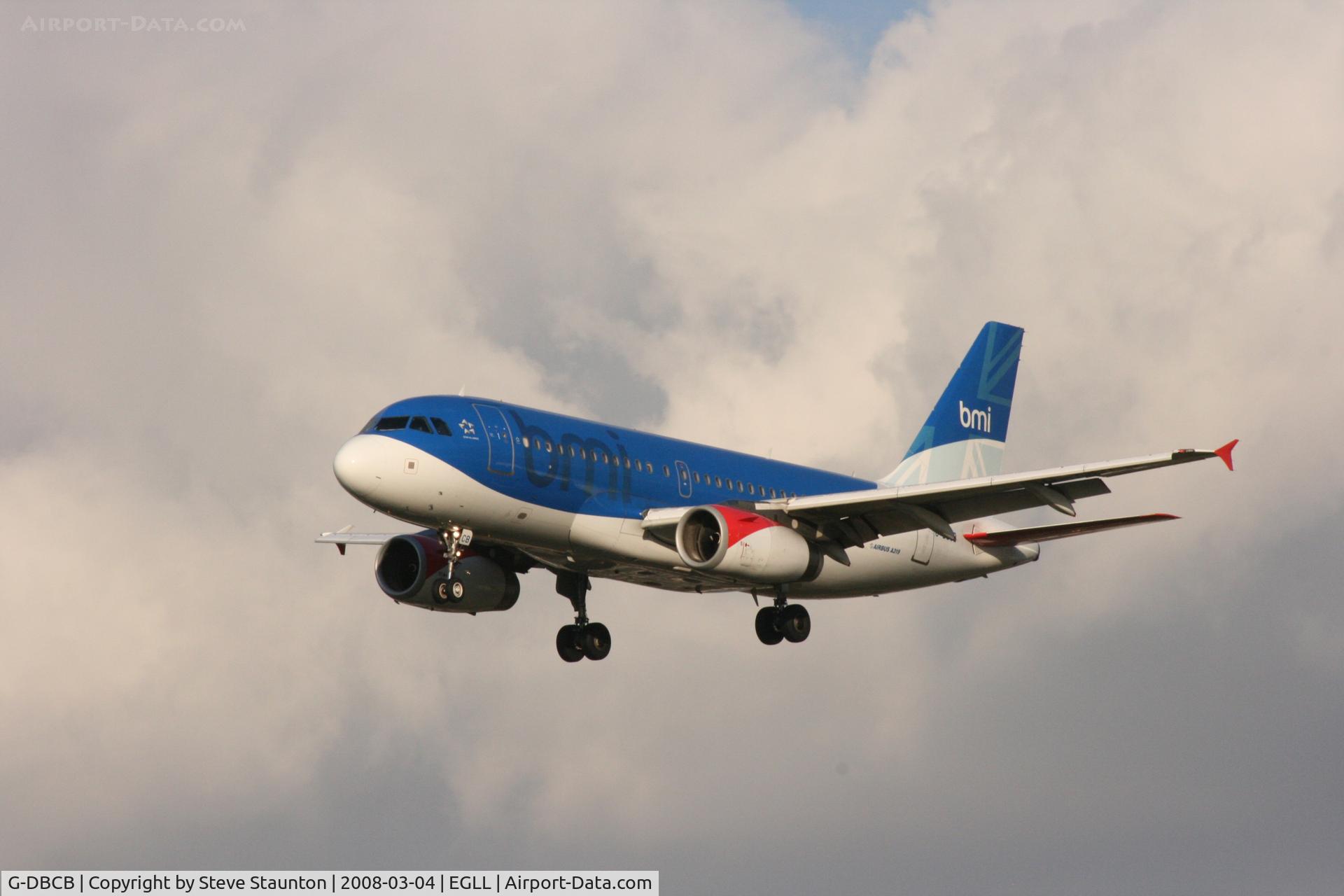 G-DBCB, 2004 Airbus A319-131 C/N 2188, Taken at Heathrow Airport March 2008