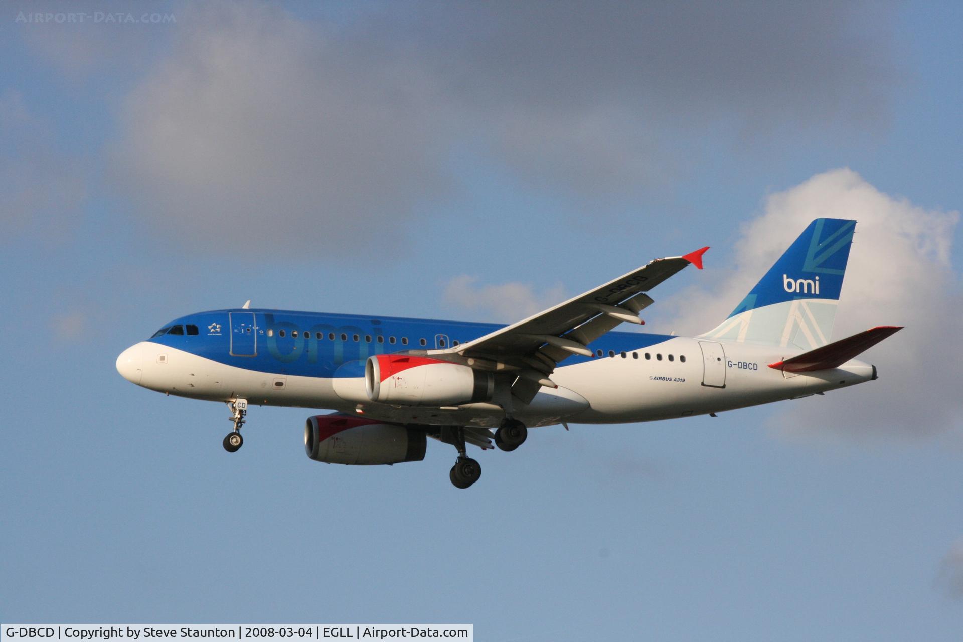 G-DBCD, 2005 Airbus A319-131 C/N 2389, Taken at Heathrow Airport March 2008