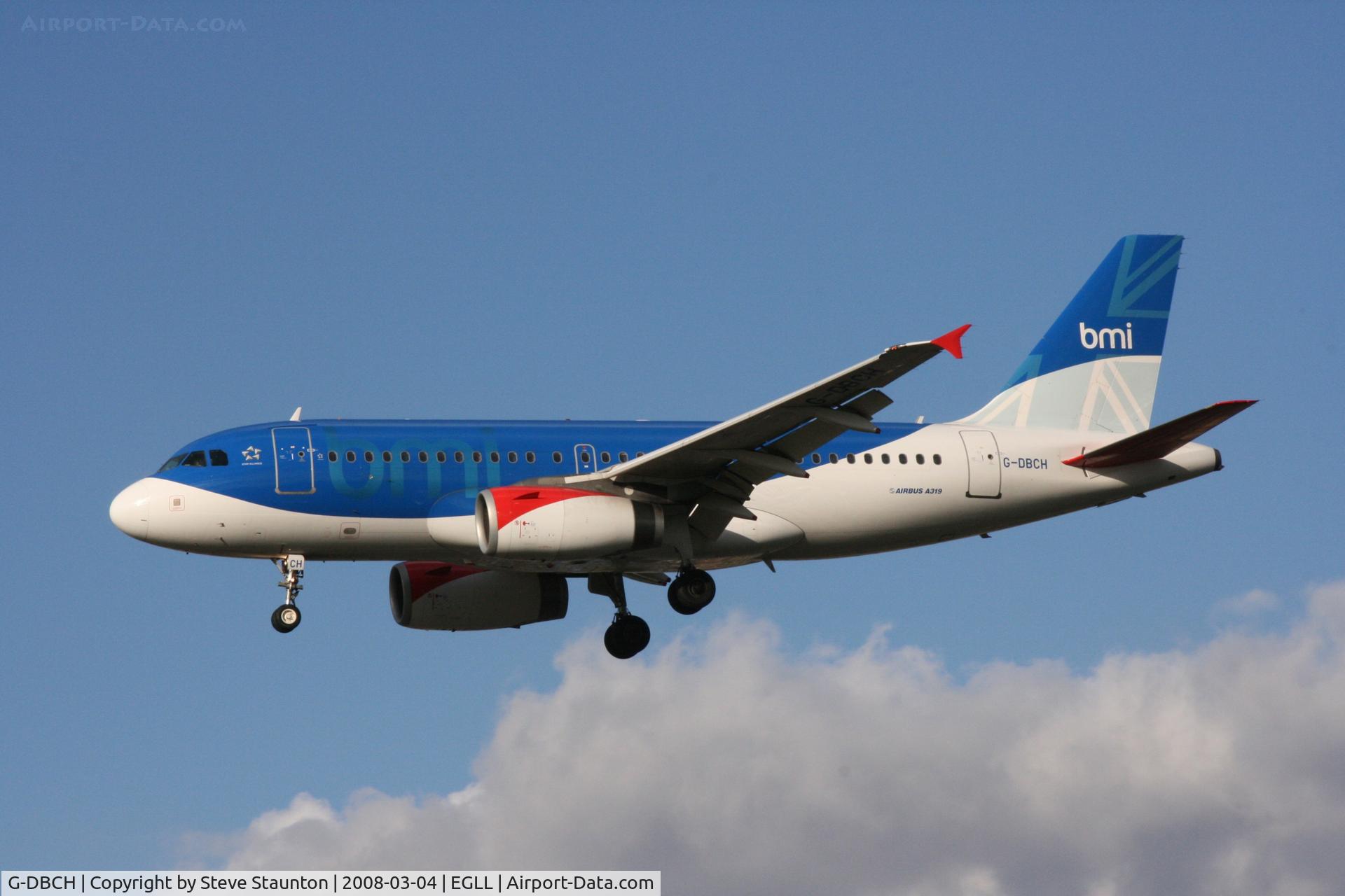 G-DBCH, 2006 Airbus A319-131 C/N 2697, Taken at Heathrow Airport March 2008