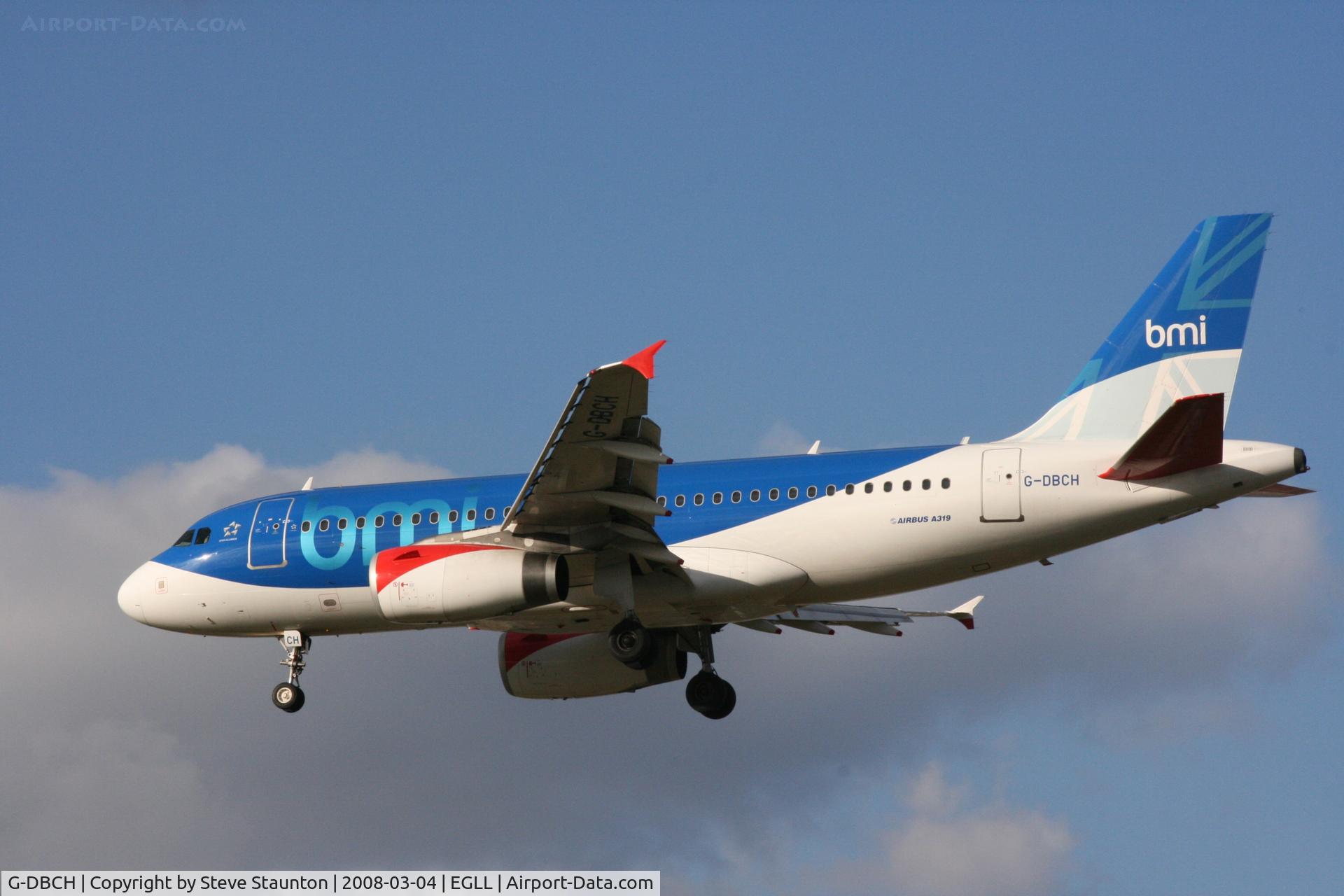 G-DBCH, 2006 Airbus A319-131 C/N 2697, Taken at Heathrow Airport March 2008