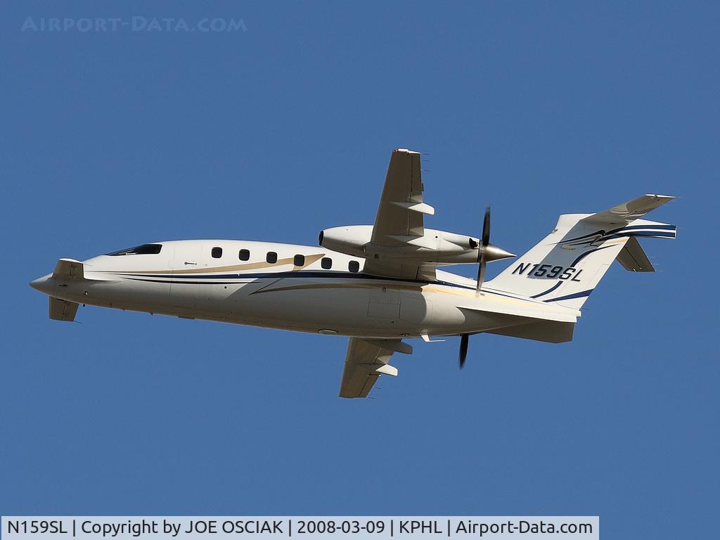 N159SL, 2006 Piaggio P-180 Avanti II C/N 1121, Leaving Phiily on a sunny Sunday.