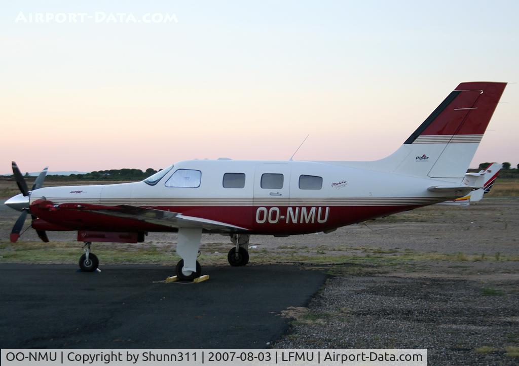 OO-NMU, Piper PA-46-350P Malibu Mirage C/N 4636132, Parked at the General Aviation area...