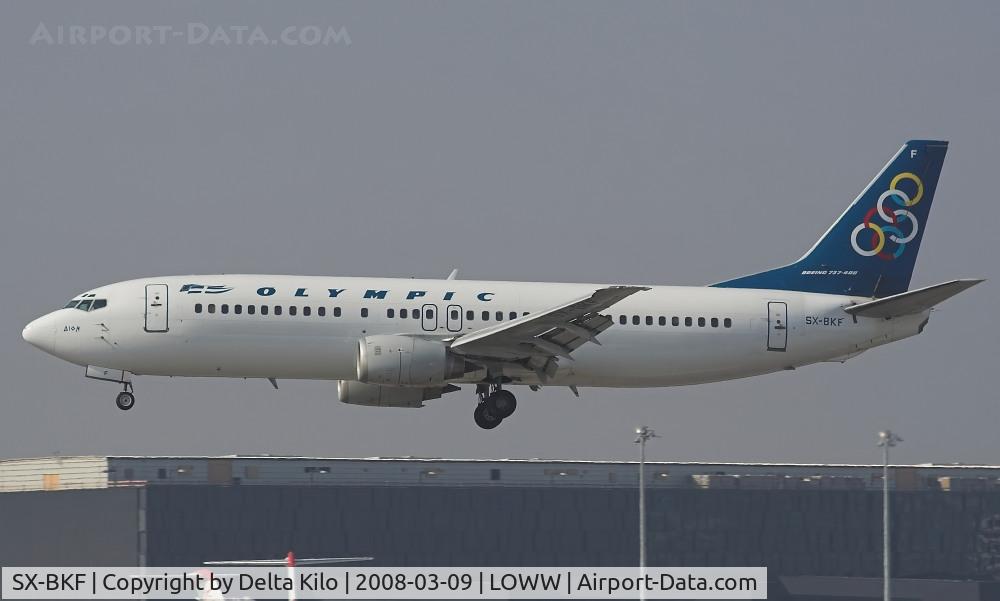SX-BKF, 1991 Boeing 737-484 C/N 25430, OLYMPIC AIRWAYS B737