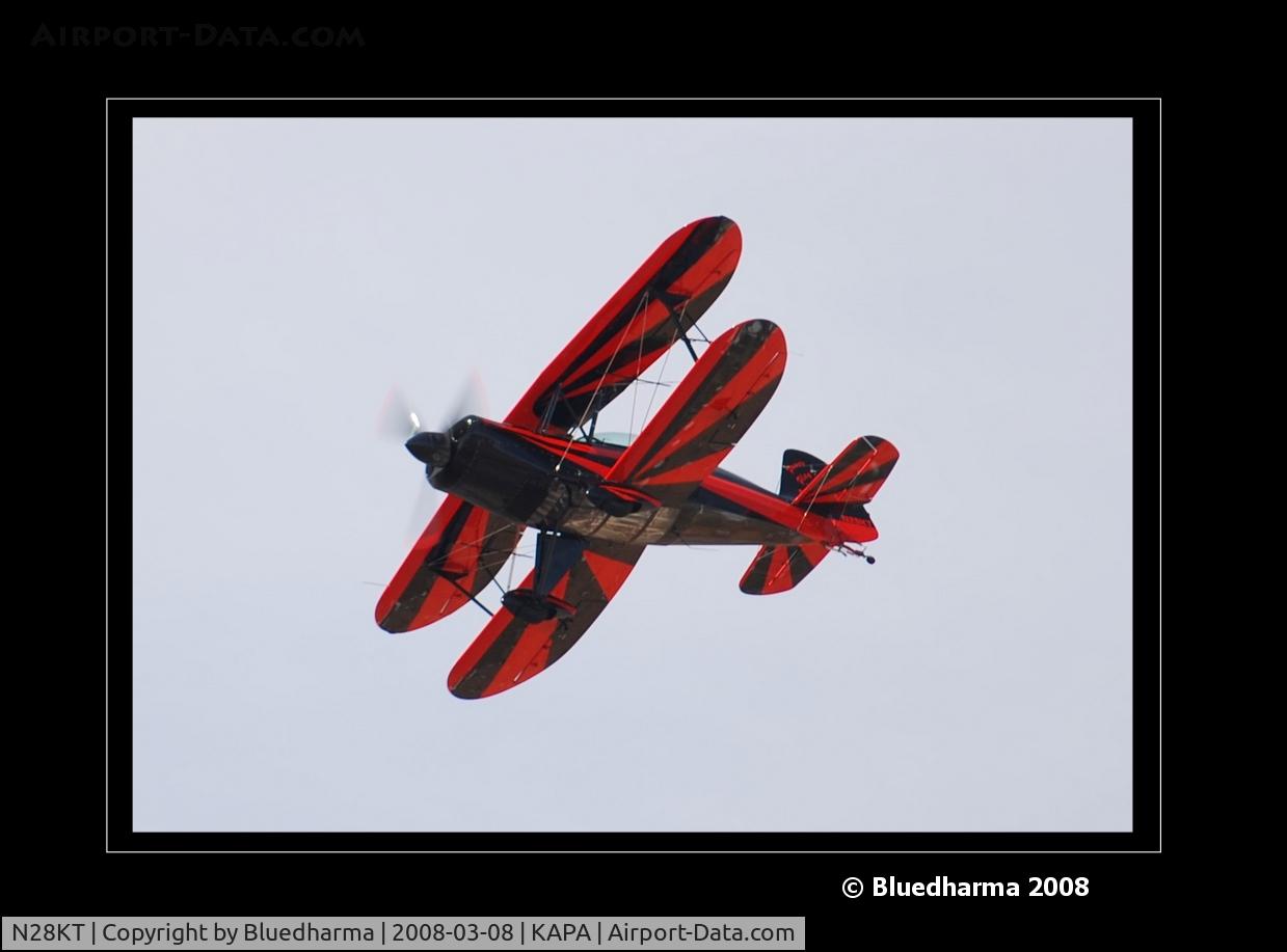 N28KT, 2005 Stolp SA-750 Acroduster Too C/N 0028, Power Play on approach to 17L.