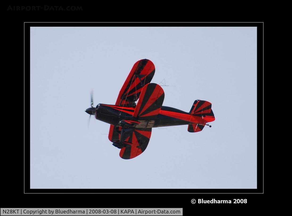 N28KT, 2005 Stolp SA-750 Acroduster Too C/N 0028, Power Play on approach to 17L.