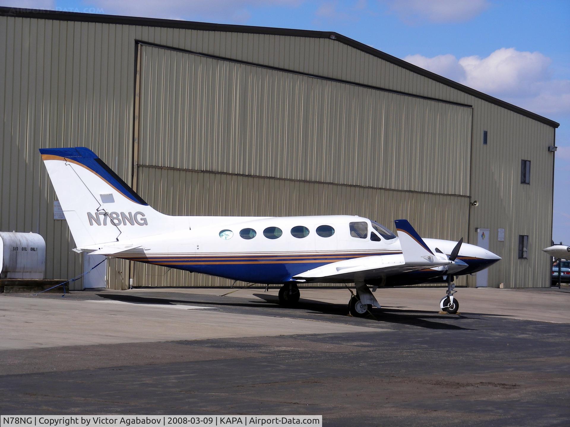 N78NG, 1980 Cessna 414A Chancellor C/N 414A0617, Parked for a long time at KAPA