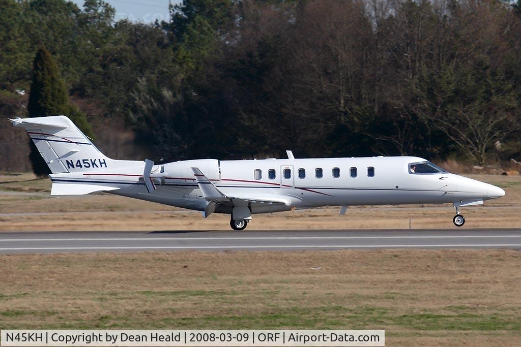 N45KH, 2006 Learjet 45 C/N 313, K H Family Enterprises Inc 2006 Bombardier Learjet 45 N45KH landing on RWY 23.