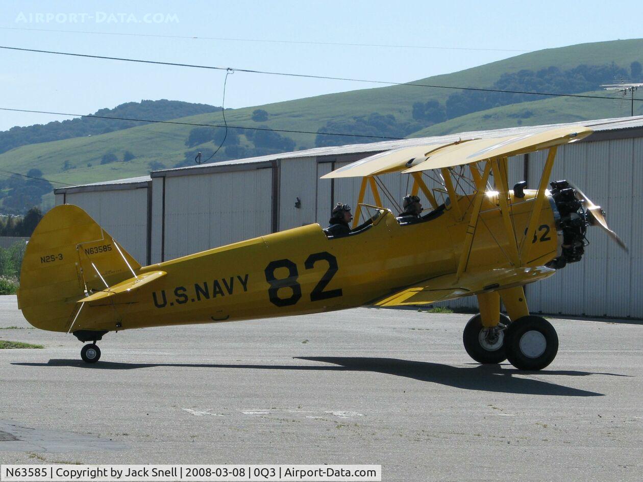 N63585, 1941 Boeing A75N1(PT17) C/N 75-2476, Taken at the Schellville Antique Aerodrome Display Weekend