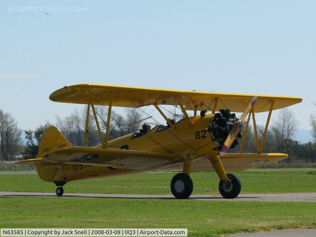 N63585, 1941 Boeing A75N1(PT17) C/N 75-2476, Taken at the Schellville Antique Aerodrome Display Weekend