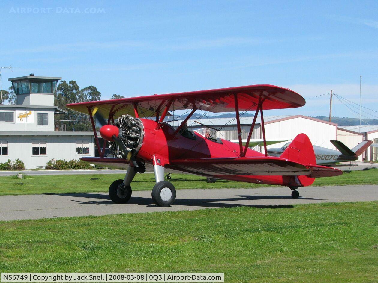 N56749, 1942 Boeing A75N1(PT17) C/N 75-3916, Taken at the Schellville Antique Aerodrome Display Weekend