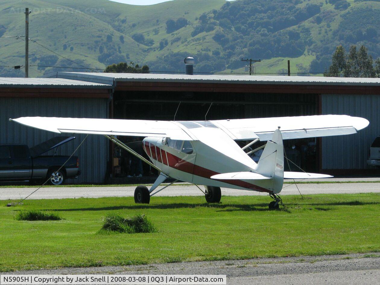 N5905H, 1949 Piper PA-16 Clipper C/N 16-528, Taken at the Schellville Antique Aerodrome Display Weekend