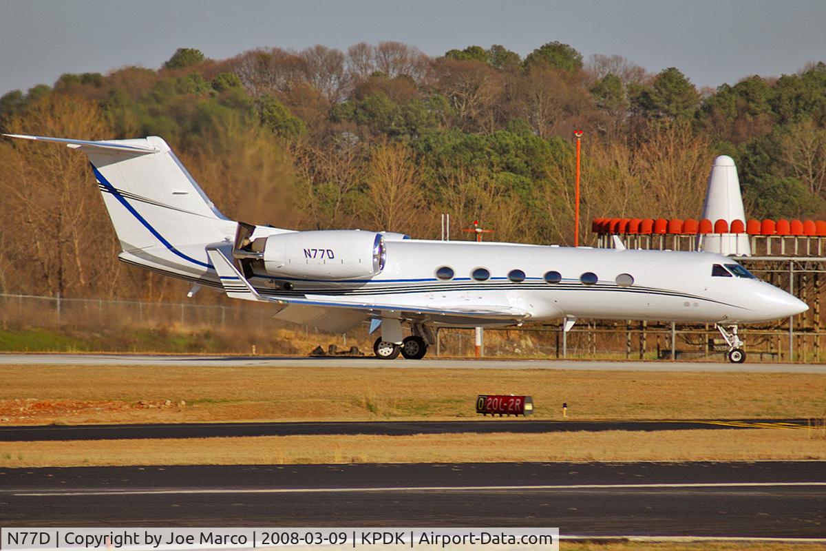 N77D, 1998 Gulfstream Aerospace G-IV C/N 1340, @PDK