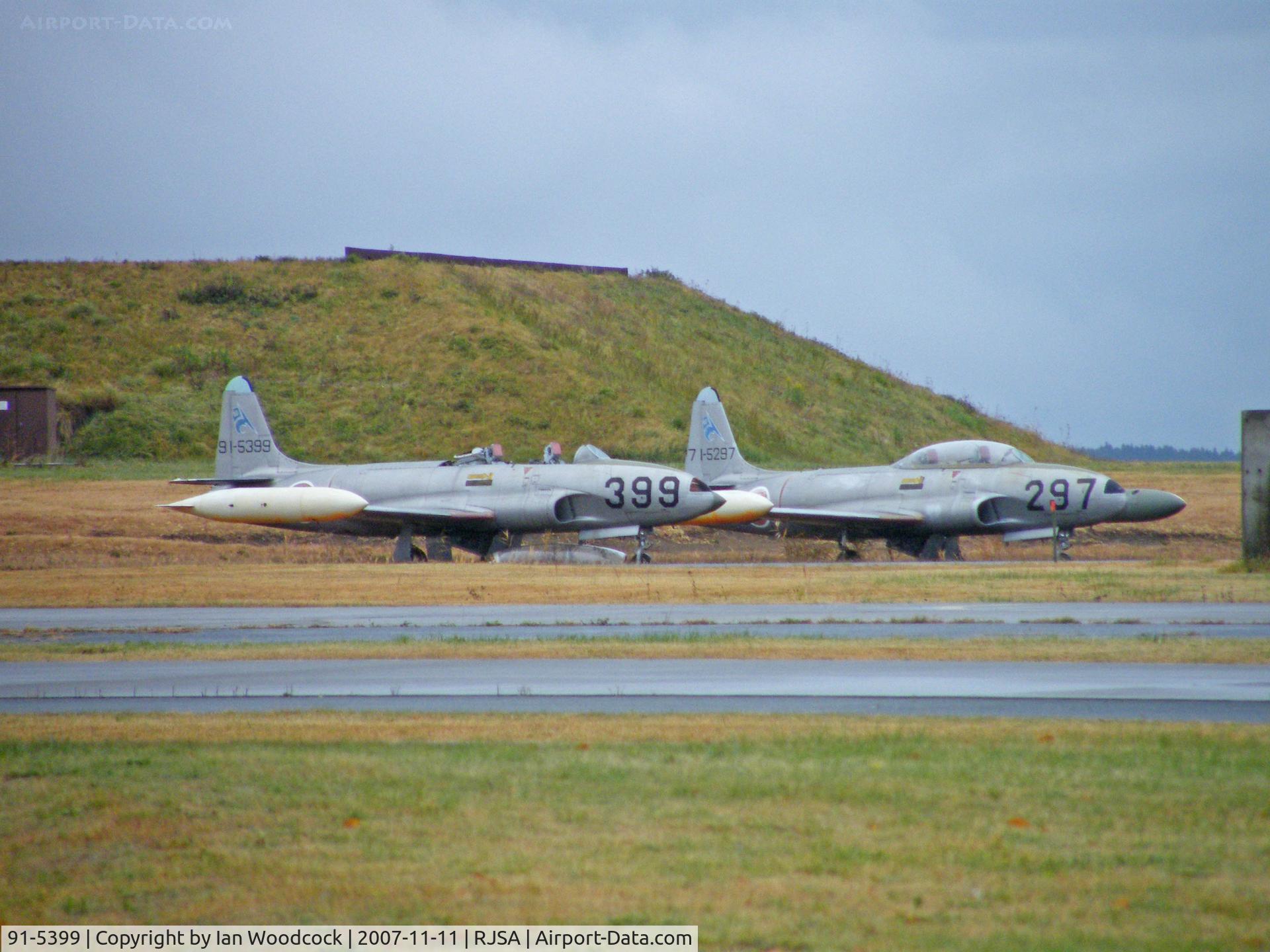 91-5399, 1957 Lockheed T-33A Shooting Star C/N KAC1199, T-33A/Misawa-Aomori,Stored/Preserved (With 71-5297 alongside)