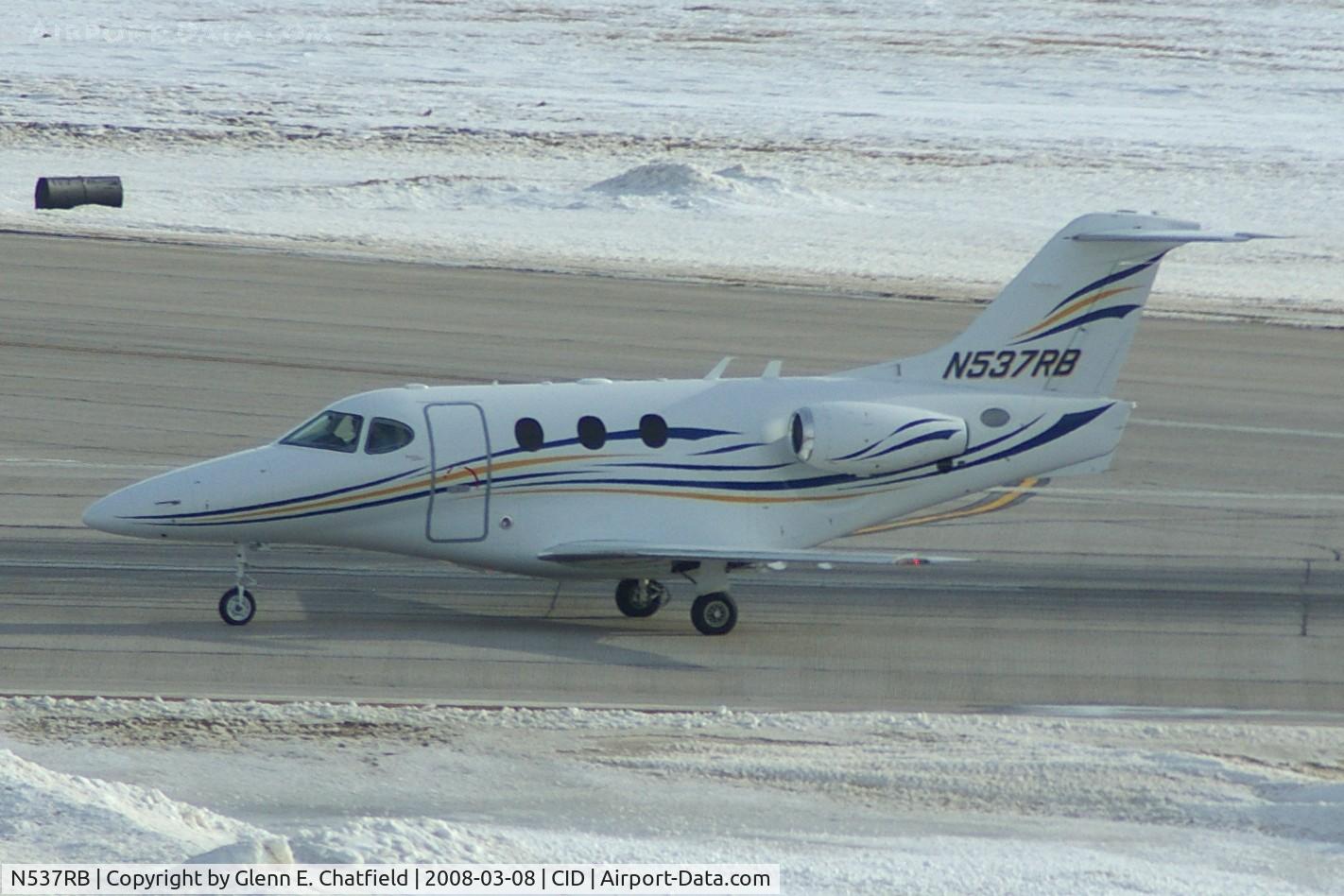 N537RB, 2007 Hawker Beechcraft Corp 390 C/N RB-190, Taxiing inbound on Alpha