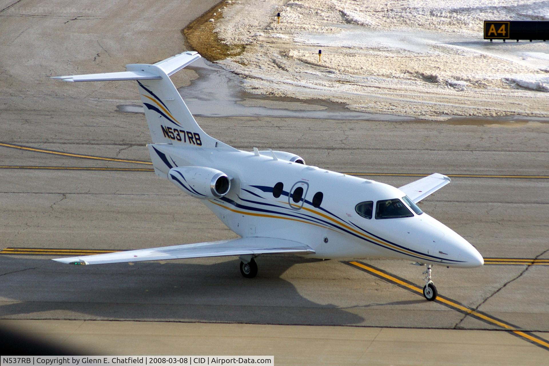 N537RB, 2007 Hawker Beechcraft Corp 390 C/N RB-190, Taxiing inbound from  Alpha 4