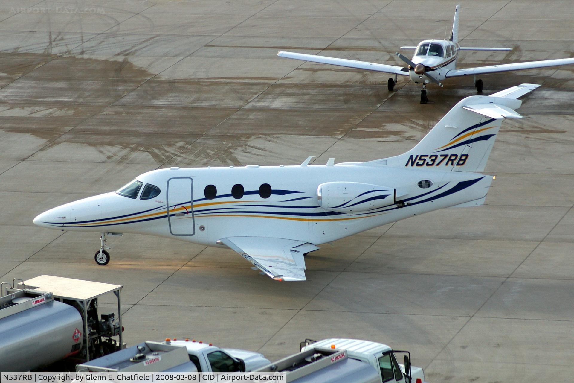 N537RB, 2007 Hawker Beechcraft Corp 390 C/N RB-190, Taxiing back out for departure on Runway 13