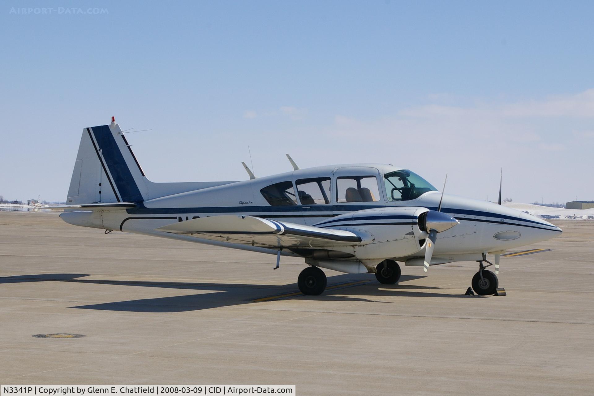 N3341P, 1958 Piper PA-23-160 Apache C/N 23-1294, A Geronimo on the Landmark ramp