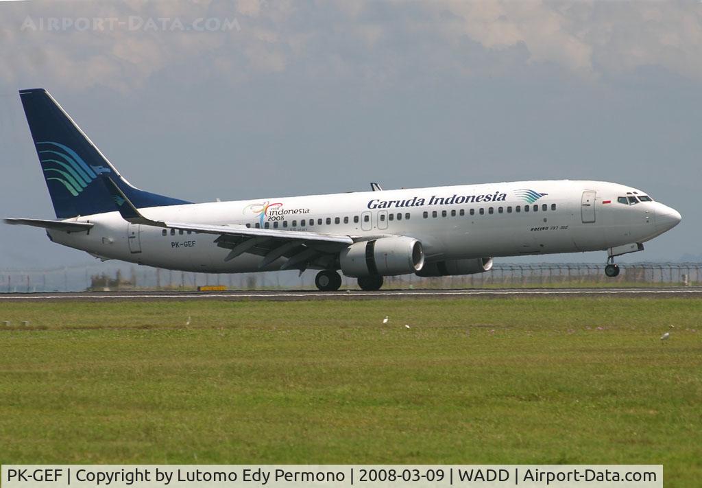 PK-GEF, 2002 Boeing 737-8CX C/N 32363, Garuda Indonesia