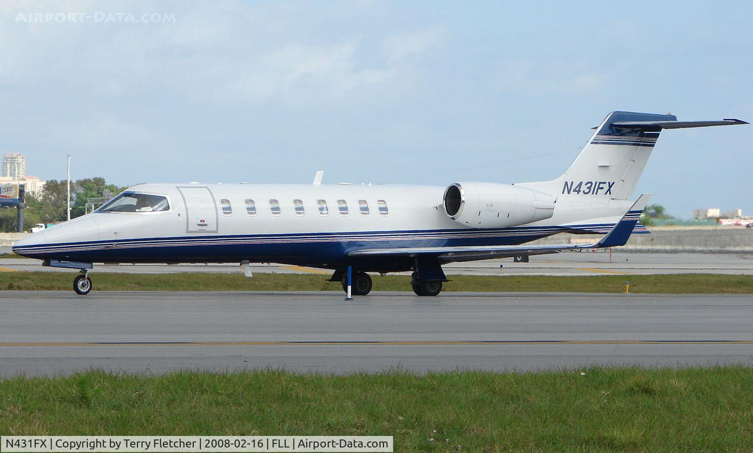 N431FX, 2001 Learjet 45 C/N 177, Learjet 45 at FLL in Feb 2008