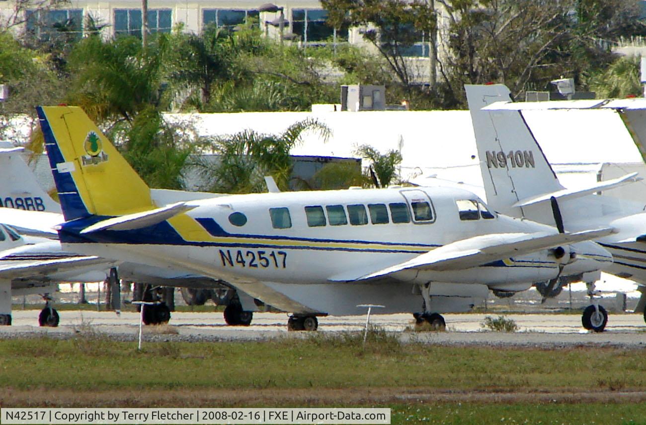 N42517, 1981 Beech C99 Airliner C/N U-165, Pineapple Air's Beech 99 at FXE in Feb 2008