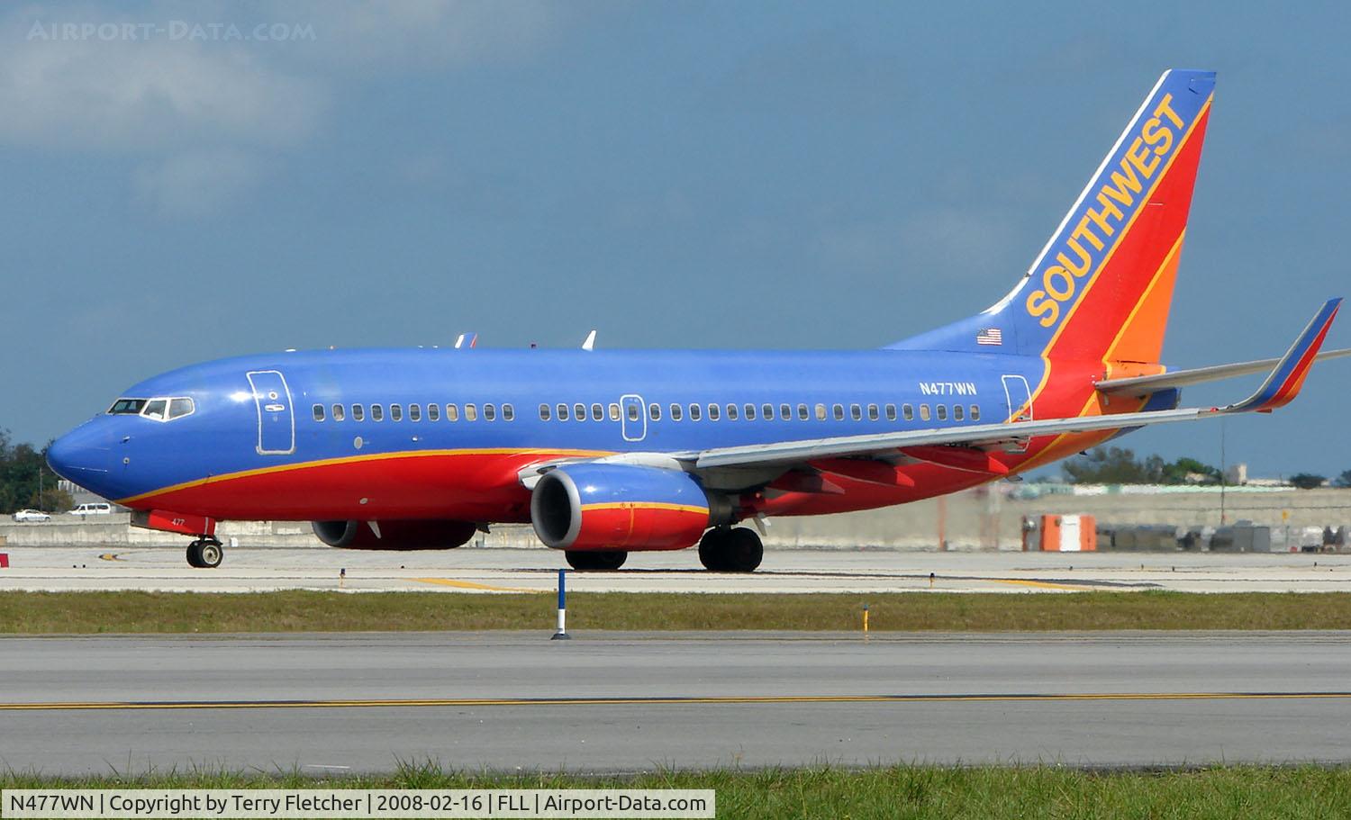 N477WN, 2004 Boeing 737-7H4 C/N 33988, Southwest B737 at FLL