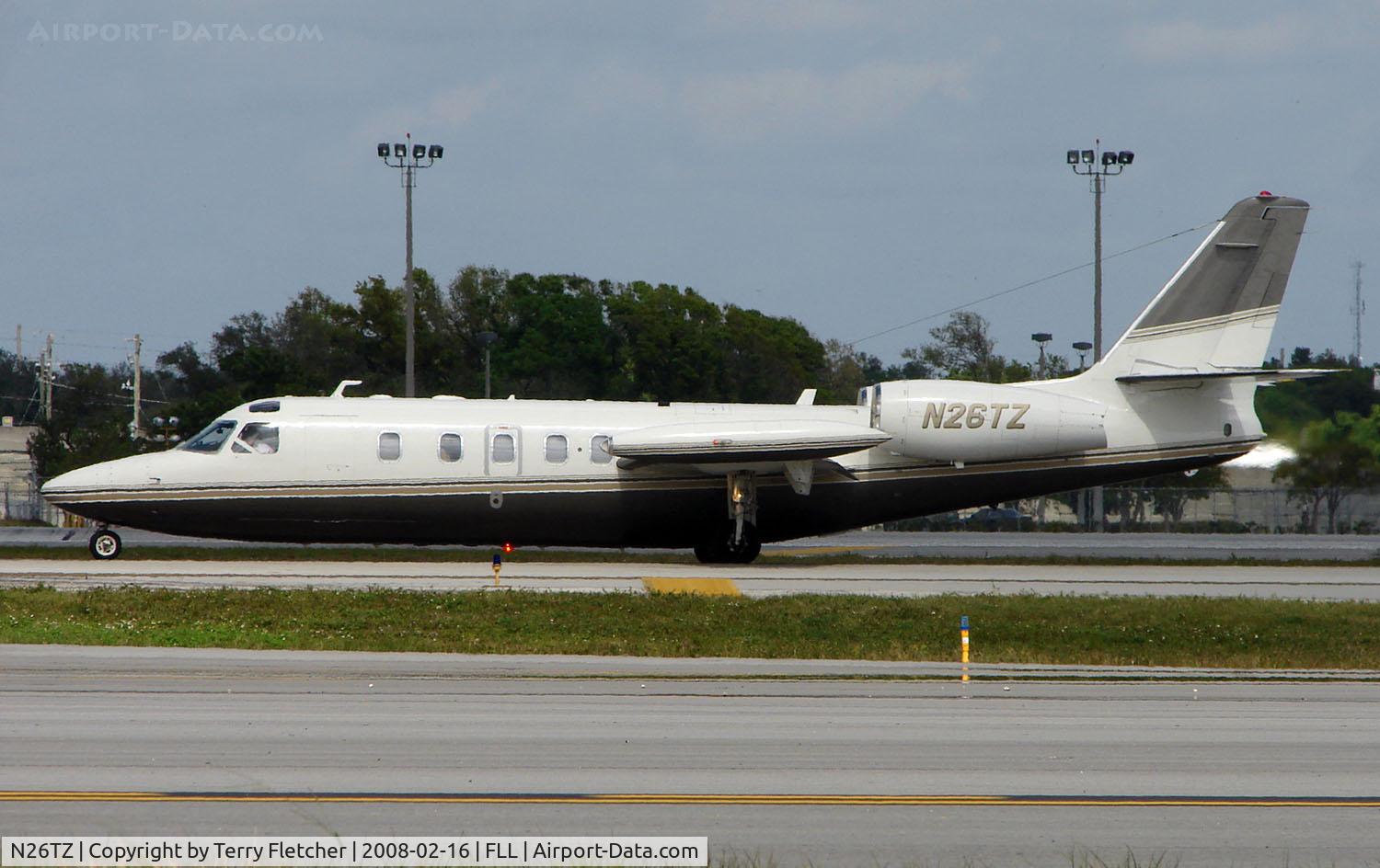 N26TZ, 1980 Israel Aircraft Industries IAI-1124 Westwind C/N 293, Westwind awaiting departure from FLL