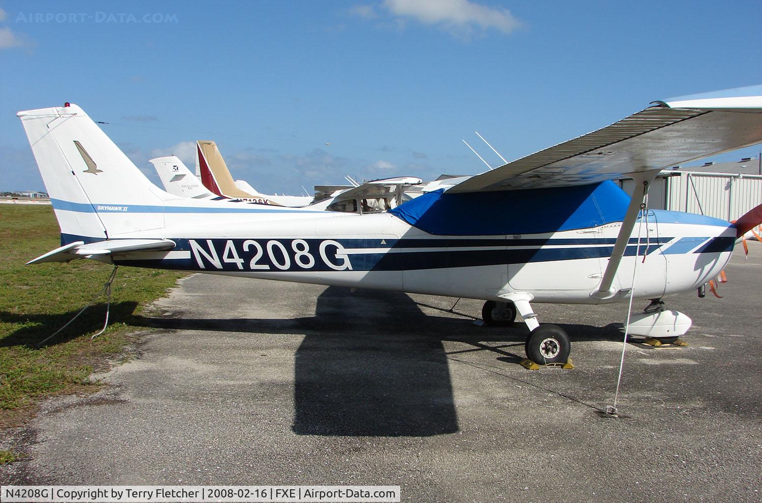N4208G, 1979 Cessna 172N C/N 17272075, Cessna 172N at FXE in Feb 2008