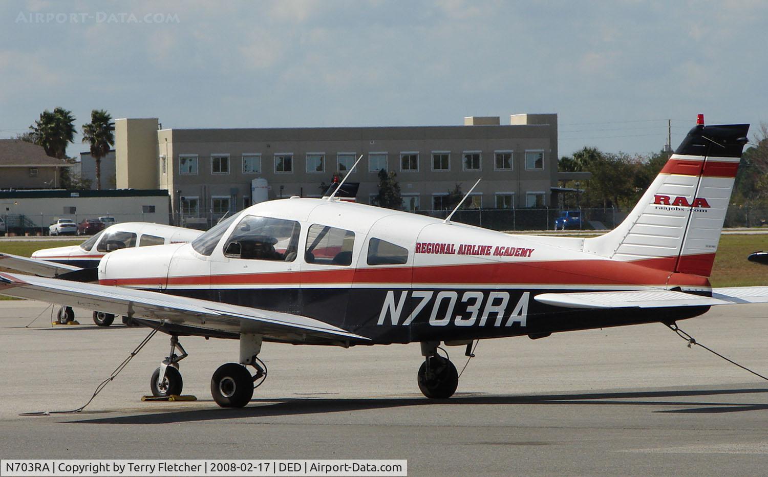 N703RA, 1977 Piper PA-28-161 C/N 28-7716063, Piper PA-28-161 of the Flying Academy at Deland , Florida