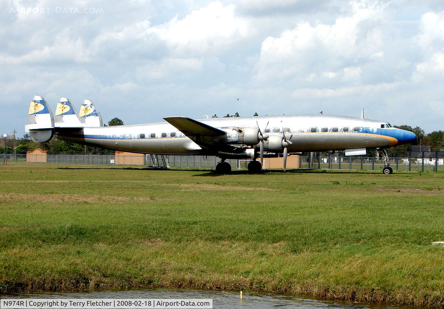 N974R, 1957 Lockheed L-1649A-98 Starliner C/N 1040, Never miss a chance to photo a Lockheed Constellation - just make the 1 mile detour off Interstate 4 abeam Polk City and this beauty sits outside the Fantasy of Flight Museum