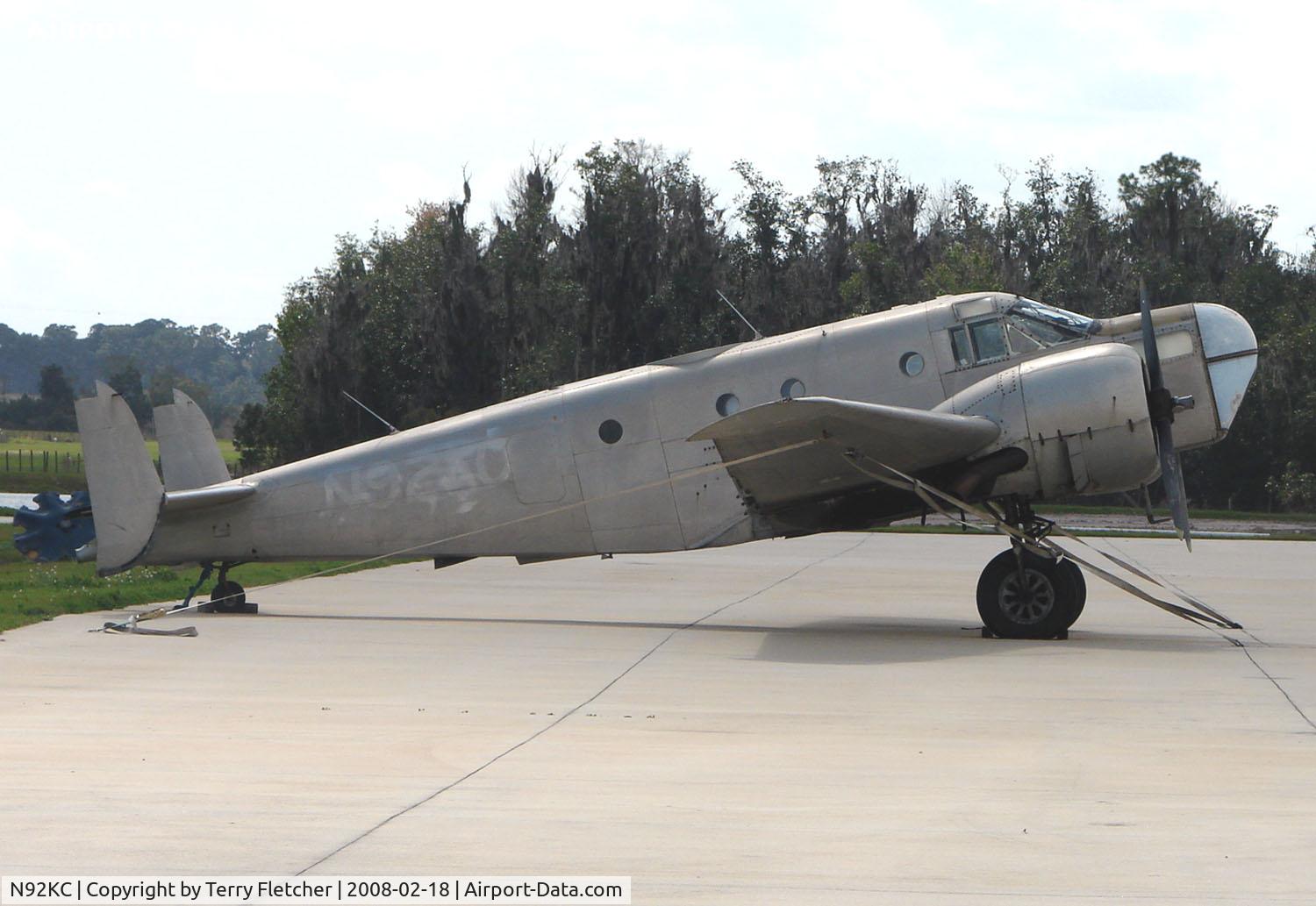 N92KC, Beech AT-11 Kansan C/N 5064, AT-11 outside the Fantasy of flight museum at Polk City , Florida